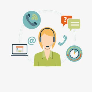 黄金金牌客服免抠