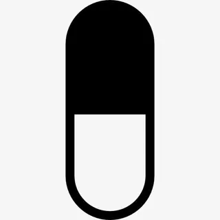 胶囊黑白变图标免抠