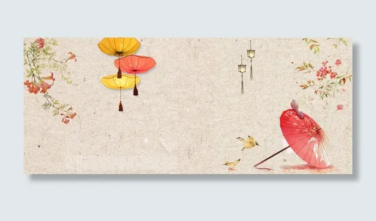 春分电商手绘中国风海报Banner高清