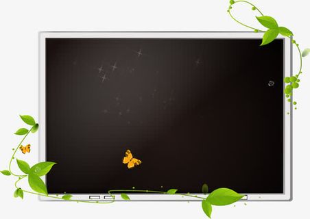 黑板边框藤蔓枝条免抠