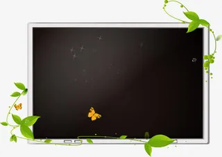 黑板边框藤蔓枝条免抠