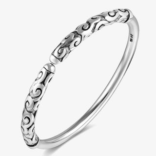 刻祥云民族手镯免抠