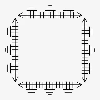 线描四方边框免抠