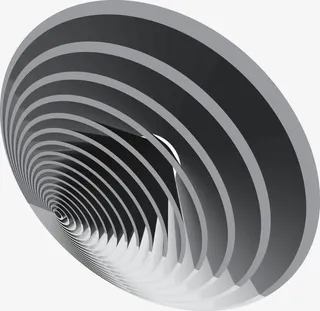 抽象圆形立体矢量免抠