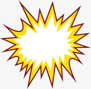 爆炸 卡通 时尚免抠