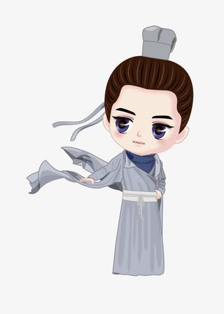 卡通手绘Q版男孩免抠