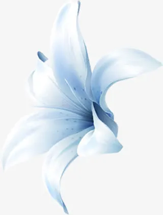 浪漫蓝色玫瑰花装饰免抠