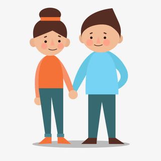 可爱恋爱中的情侣免抠