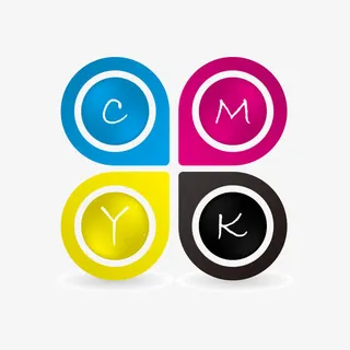 色卡色环cmyk免抠