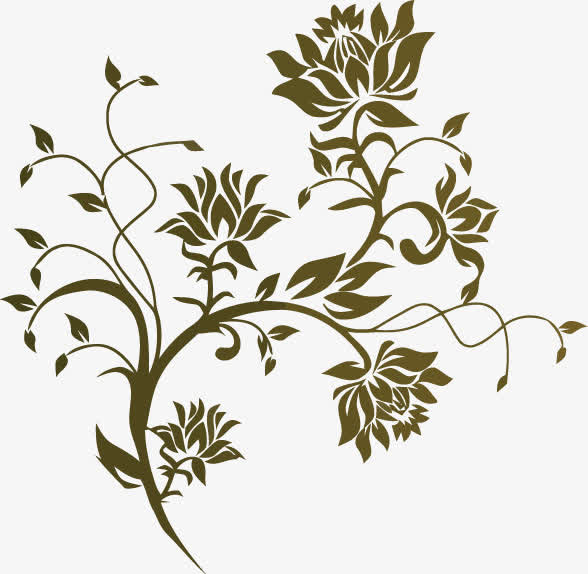 矢量玫瑰花纹免抠