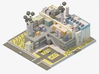 卡通房屋建筑免抠