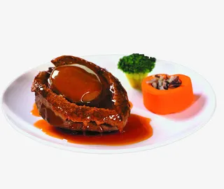 盘装单个精品鲍鱼免抠