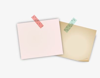 手绘纸张边框免抠