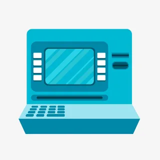 卡通自动取款机矢量图免抠