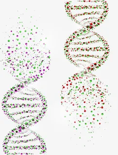 科技创意螺旋碎点免抠