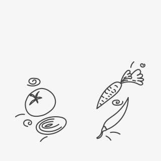 手绘萝卜辣椒西红柿蔬菜免抠