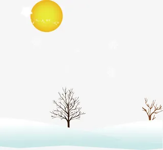 冬天大雪矢量北极雪素材免抠