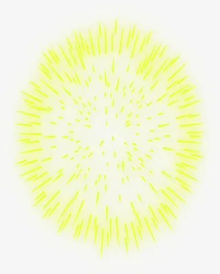 黄色爆炸光线七夕情人节免抠