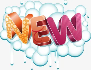 海报banner字体  new