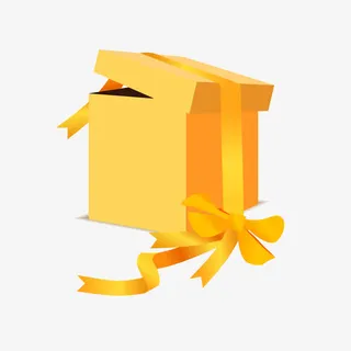 黄色渐变矢量免抠