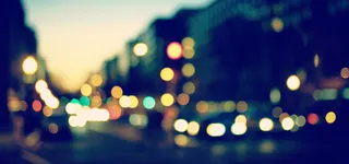 梦幻霓虹灯朦胧夜景高清