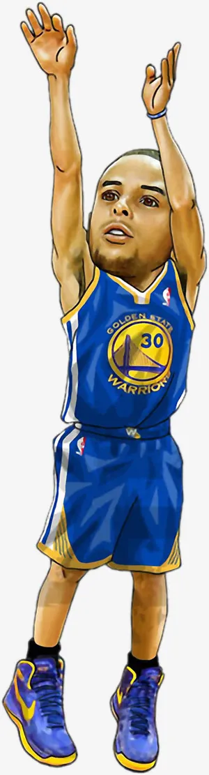 卡通投篮样式招聘海报免抠