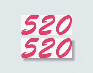 粉色艺术520情人节数字免抠