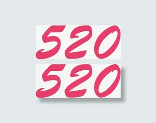 粉色艺术520情人节数字免抠