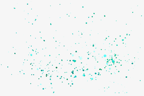 绿色水墨斑点免抠