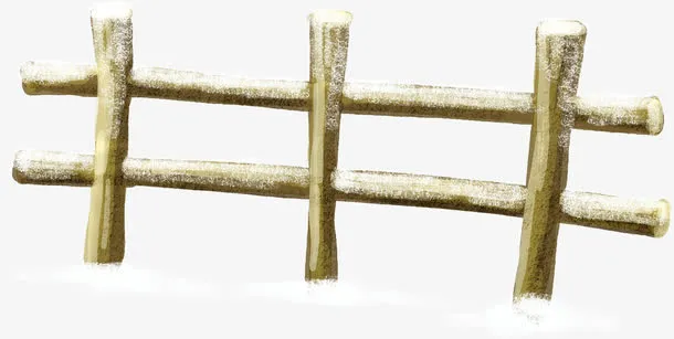 唯美雪地场景插画免抠