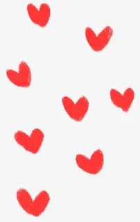 可爱手绘爱心红色免抠