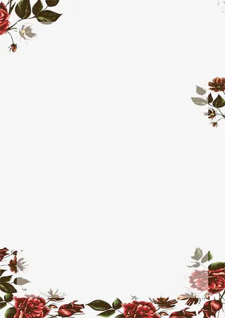 花朵相框免抠
