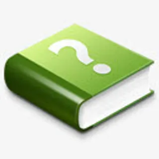 图标设计绿色问号书本免抠
