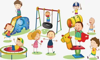 游乐园玩耍免抠