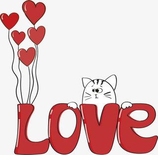 love艺术字矢量免抠