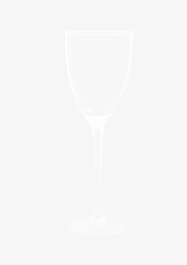 高脚透明玻璃杯免抠