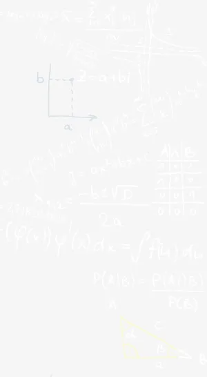 粉笔字数学公式免抠