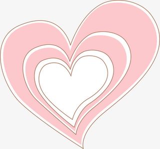 粉色爱心免抠