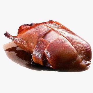 老北京烤鸭花朵绿菜片皮烤鸭特产免抠