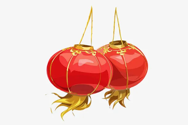 中国传统红灯笼免抠