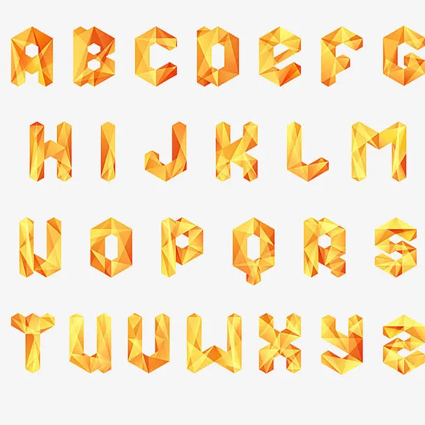 字母设计效果免抠