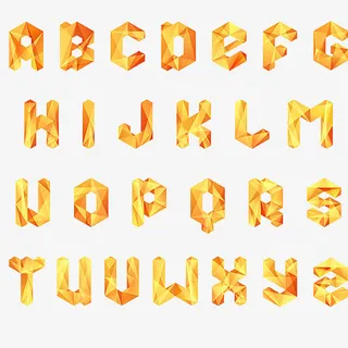 字母设计效果免抠