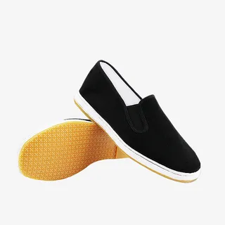 黑色休闲男女布鞋免扣免抠
