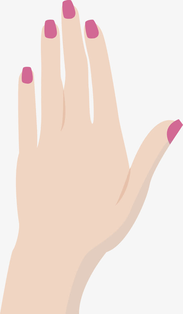 女人左手矢量图免抠