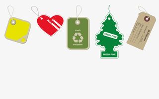 矢量卡通标签免抠