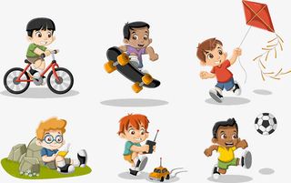 可爱的卡通儿童免抠