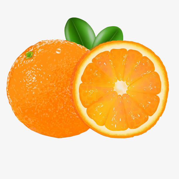 橙子插画高清素材免抠