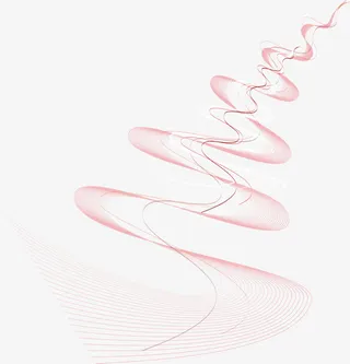 粉色渐变华丽动感曲线流线背景矢