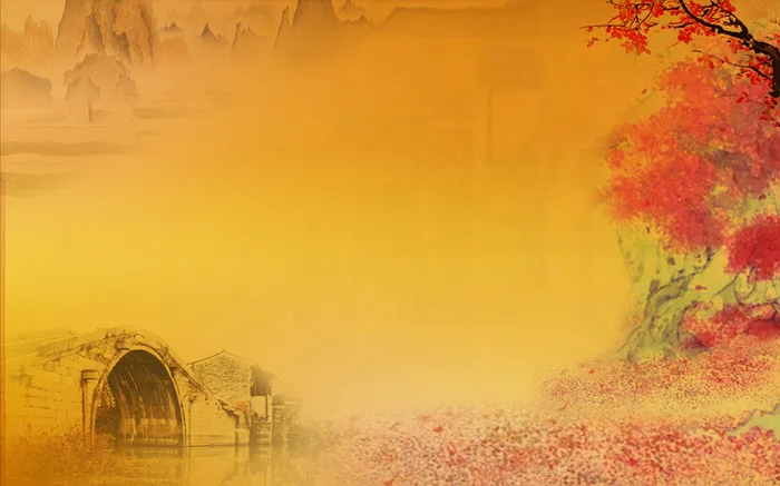 中国风工笔画背景素材高清