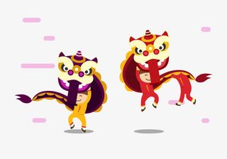 矢量刷狮子免抠